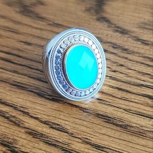 Anna Beck | Sterling, 18k Gold & Blue Spinel Cocktail Ring